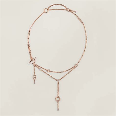 hermes chain d'acre earrings|Hermes lariat necklace.